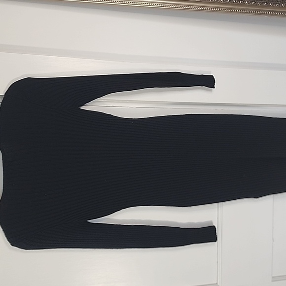 Fairy Wang Paris V-Neck Long Sleeve Ribbed Dress - Picture 3 of 3